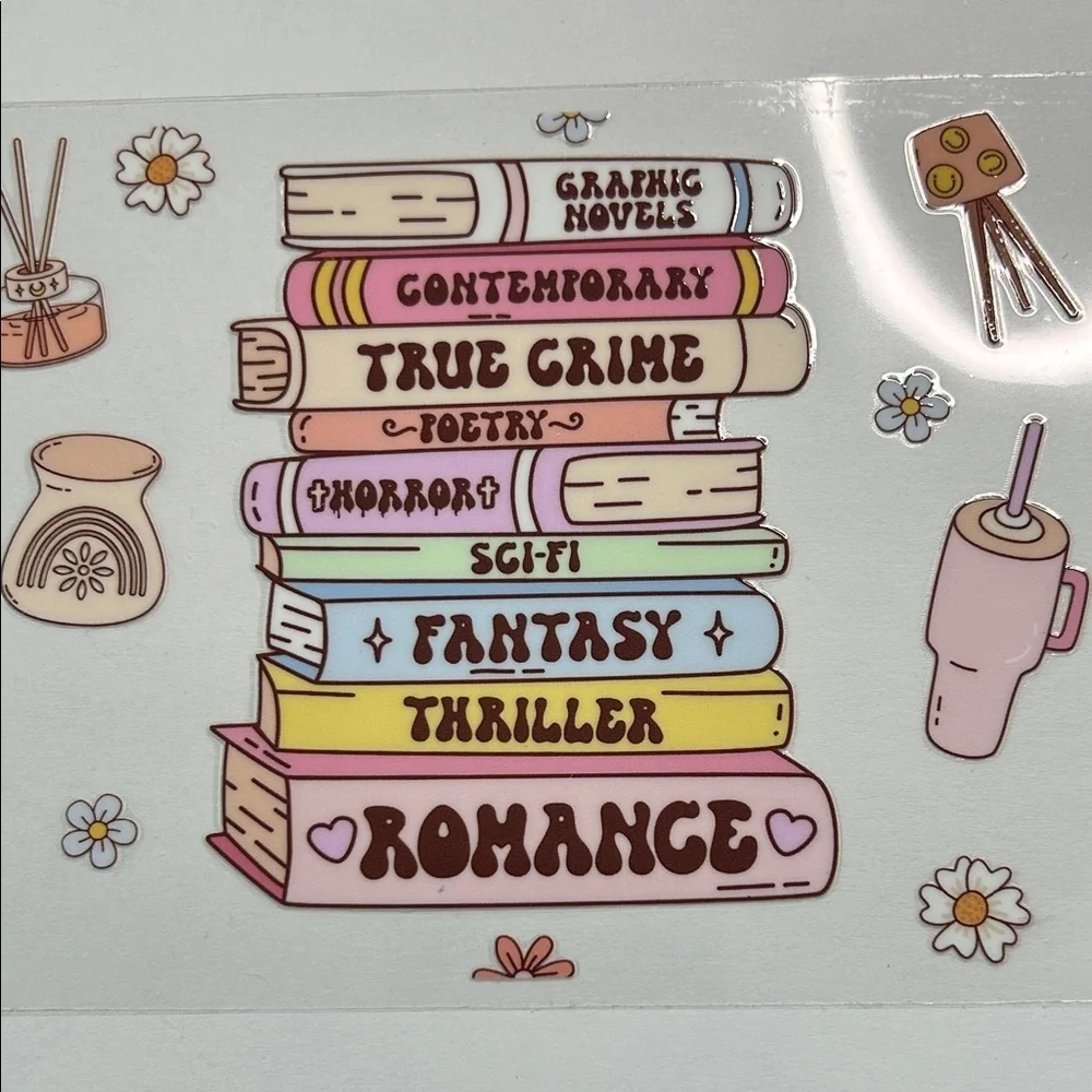 Book Stack Cup Decal (23)